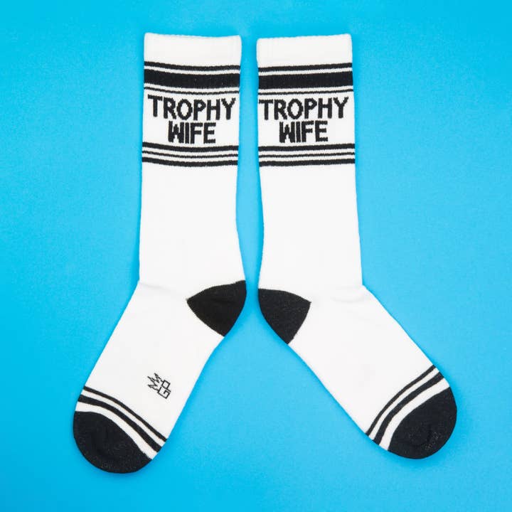 Trophy Wife Gym Crew Socks-Socks-Vixen Collection, Day Spa and Women's Boutique Located in Seattle, Washington