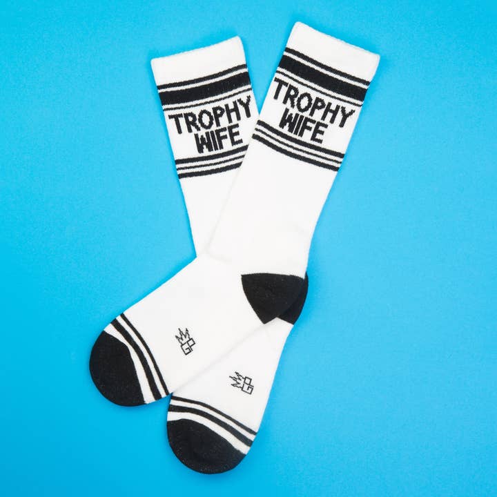 Trophy Wife Gym Crew Socks-Socks-Vixen Collection, Day Spa and Women's Boutique Located in Seattle, Washington