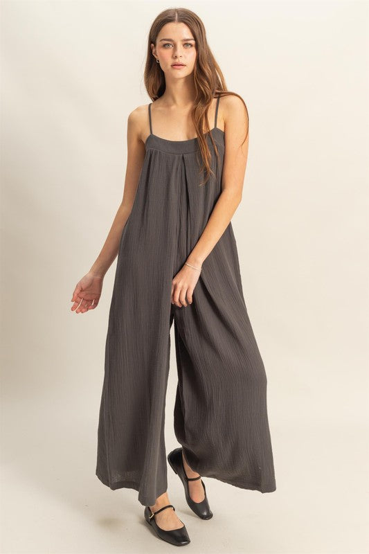 Luna Mare Gauze Jumpsuit-Jumpsuits-Vixen Collection, Day Spa and Women's Boutique Located in Seattle, Washington