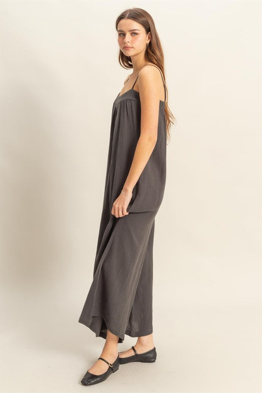 Luna Mare Gauze Jumpsuit-Jumpsuits-Vixen Collection, Day Spa and Women's Boutique Located in Seattle, Washington