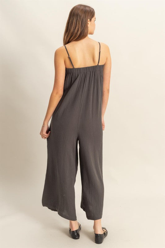 Luna Mare Gauze Jumpsuit-Jumpsuits-Vixen Collection, Day Spa and Women's Boutique Located in Seattle, Washington