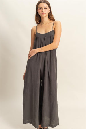 Luna Mare Gauze Jumpsuit-Jumpsuits-Vixen Collection, Day Spa and Women's Boutique Located in Seattle, Washington