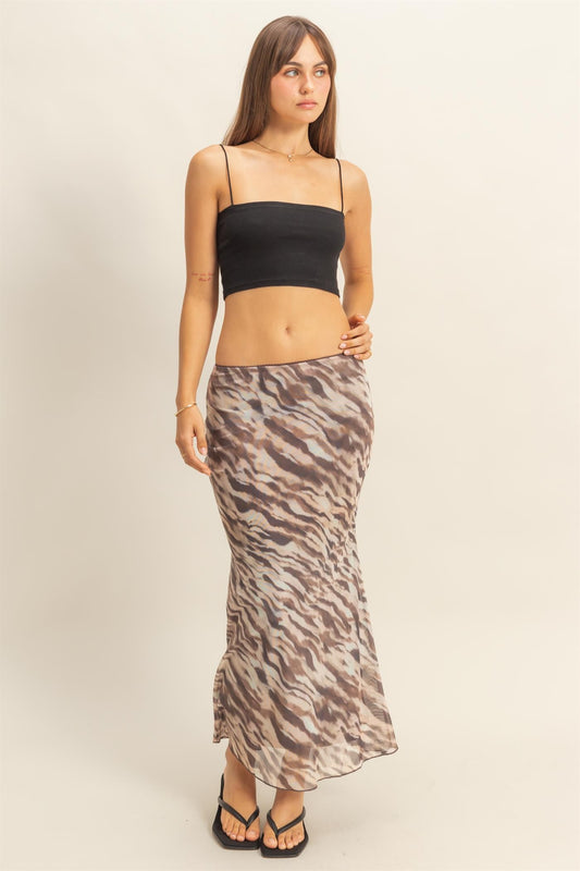 Low Tide Leopard Skirt-Skirts-Vixen Collection, Day Spa and Women's Boutique Located in Seattle, Washington