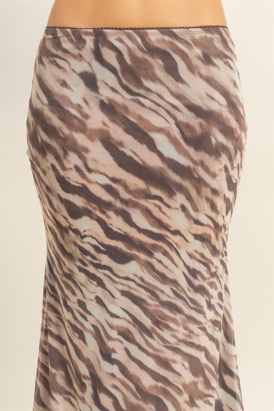 Low Tide Leopard Skirt-Skirts-Vixen Collection, Day Spa and Women's Boutique Located in Seattle, Washington