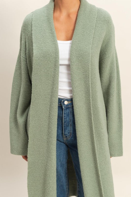 Longline Duster Sweater-Sweaters-Vixen Collection, Day Spa and Women's Boutique Located in Seattle, Washington
