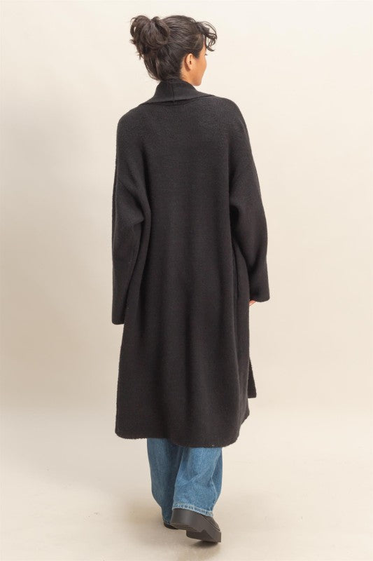 Longline Duster Sweater-Sweaters-Vixen Collection, Day Spa and Women's Boutique Located in Seattle, Washington