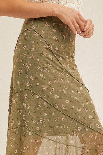 Ditsy Daisy Skirt-Skirts-Vixen Collection, Day Spa and Women's Boutique Located in Seattle, Washington