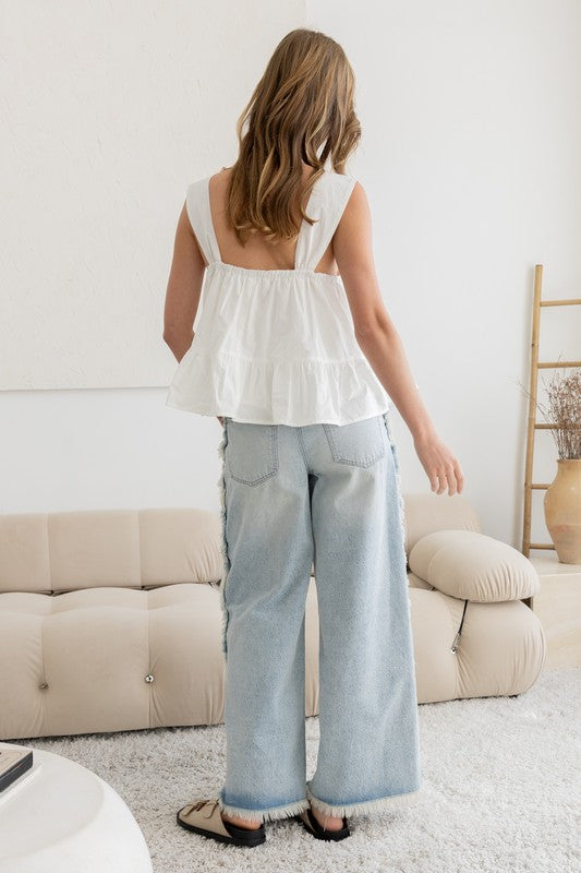 Bloom Bow Tank Top-Tank Tops-Vixen Collection, Day Spa and Women's Boutique Located in Seattle, Washington