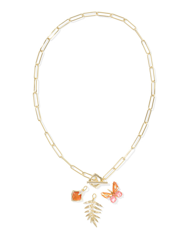 Bianca Butterfly Charm Necklace-Necklaces-Vixen Collection, Day Spa and Women's Boutique Located in Seattle, Washington