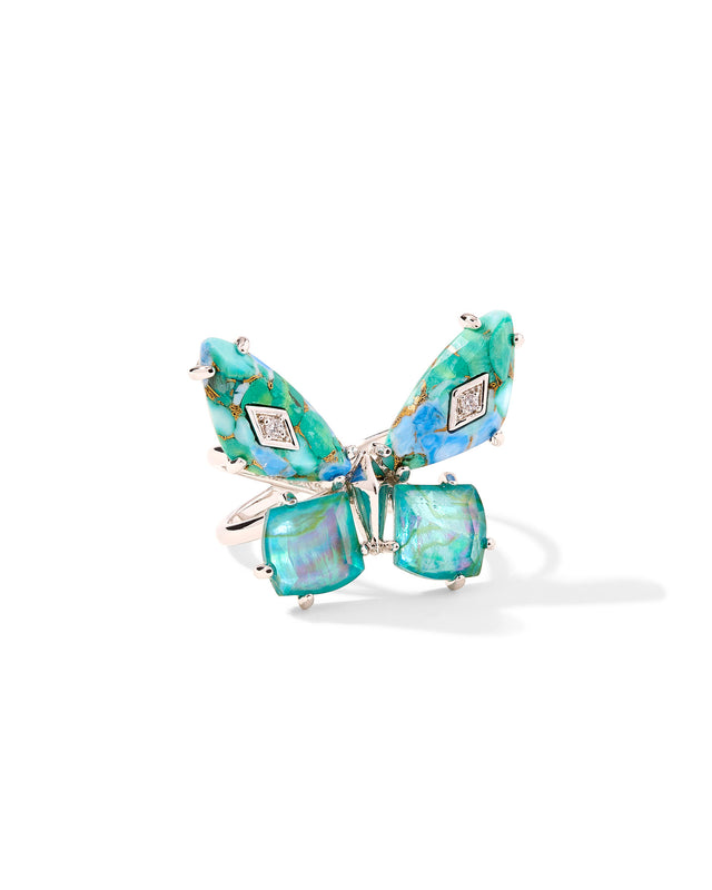 Bianca Butterfly Cocktail Ring-Rings-Vixen Collection, Day Spa and Women's Boutique Located in Seattle, Washington