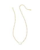 Elisa Enamel Frame Paperclip Necklace-Necklaces-Vixen Collection, Day Spa and Women's Boutique Located in Seattle, Washington