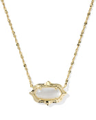 Elisa Scallop Frame Short Pendant Necklace-Necklaces-Vixen Collection, Day Spa and Women's Boutique Located in Seattle, Washington