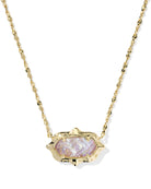Elisa Scallop Frame Short Pendant Necklace-Necklaces-Vixen Collection, Day Spa and Women's Boutique Located in Seattle, Washington