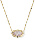 Elisa Scallop Frame Short Pendant Necklace-Necklaces-Vixen Collection, Day Spa and Women's Boutique Located in Seattle, Washington