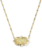 Elisa Scallop Frame Short Pendant Necklace-Necklaces-Vixen Collection, Day Spa and Women's Boutique Located in Seattle, Washington