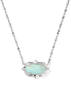 Elisa Scallop Frame Short Pendant Necklace-Necklaces-Vixen Collection, Day Spa and Women's Boutique Located in Seattle, Washington