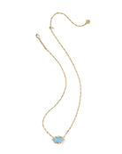 Elisa Scallop Frame Short Pendant Necklace-Necklaces-Vixen Collection, Day Spa and Women's Boutique Located in Seattle, Washington