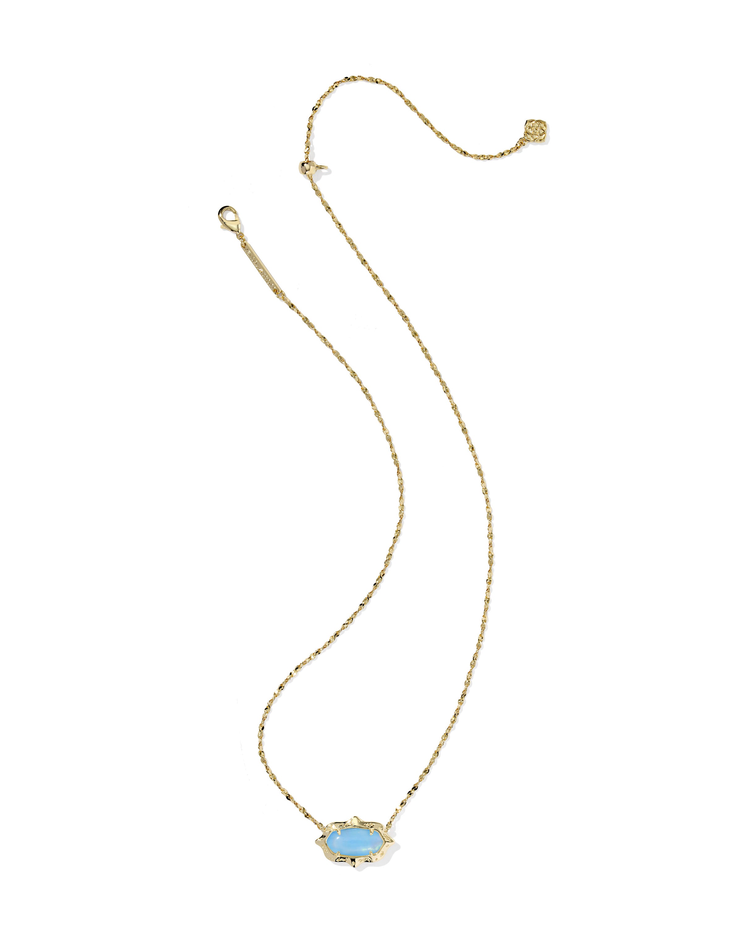 Elisa Scallop Frame Short Pendant Necklace-Necklaces-Vixen Collection, Day Spa and Women's Boutique Located in Seattle, Washington