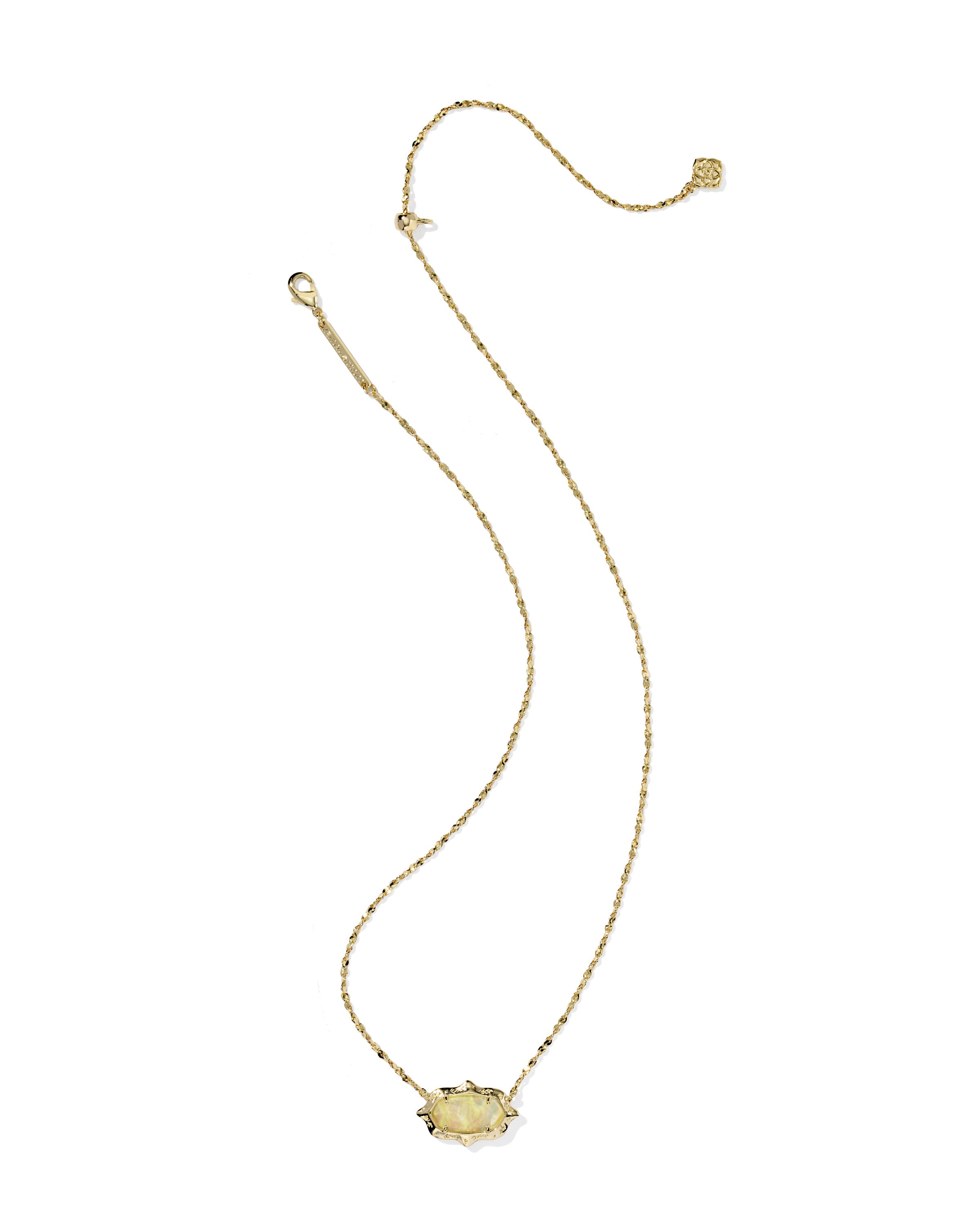 Elisa Scallop Frame Short Pendant Necklace-Necklaces-Vixen Collection, Day Spa and Women's Boutique Located in Seattle, Washington
