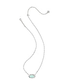 Elisa Scallop Frame Short Pendant Necklace-Necklaces-Vixen Collection, Day Spa and Women's Boutique Located in Seattle, Washington