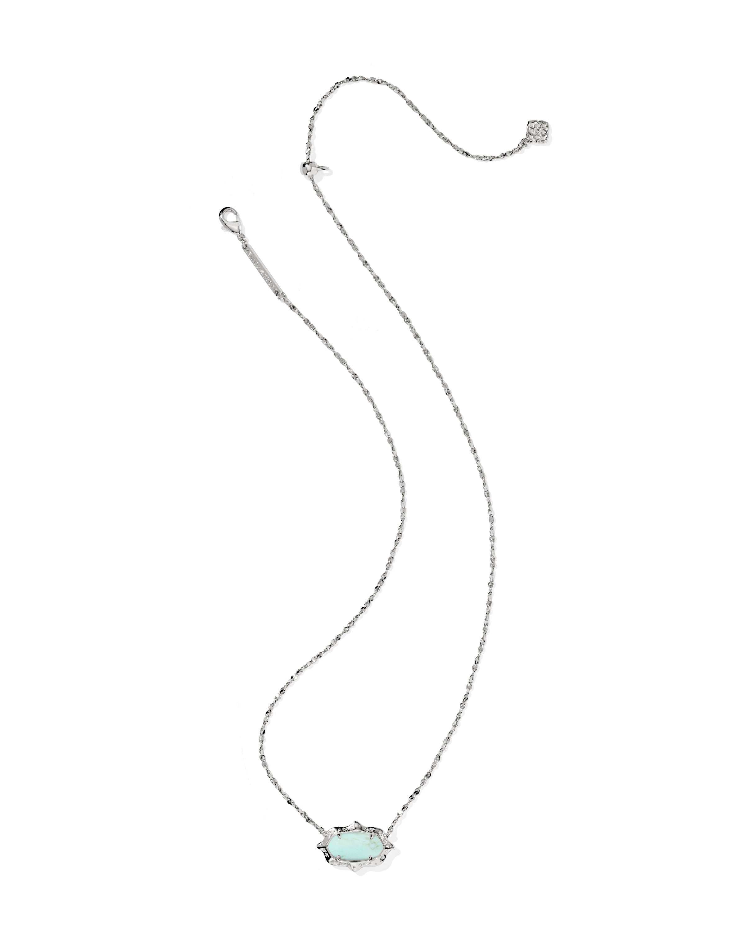 Elisa Scallop Frame Short Pendant Necklace-Necklaces-Vixen Collection, Day Spa and Women's Boutique Located in Seattle, Washington