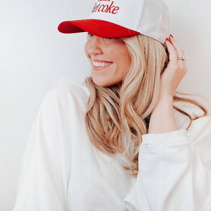 I Need A Diet Coke Trucker Hat-Hats-Vixen Collection, Day Spa and Women's Boutique Located in Seattle, Washington