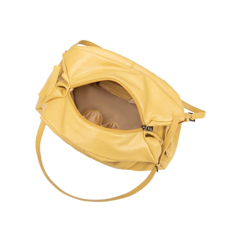 Samantha Yellow Recycled Vegan Tote Bag-Bags + Wallets-Vixen Collection, Day Spa and Women's Boutique Located in Seattle, Washington