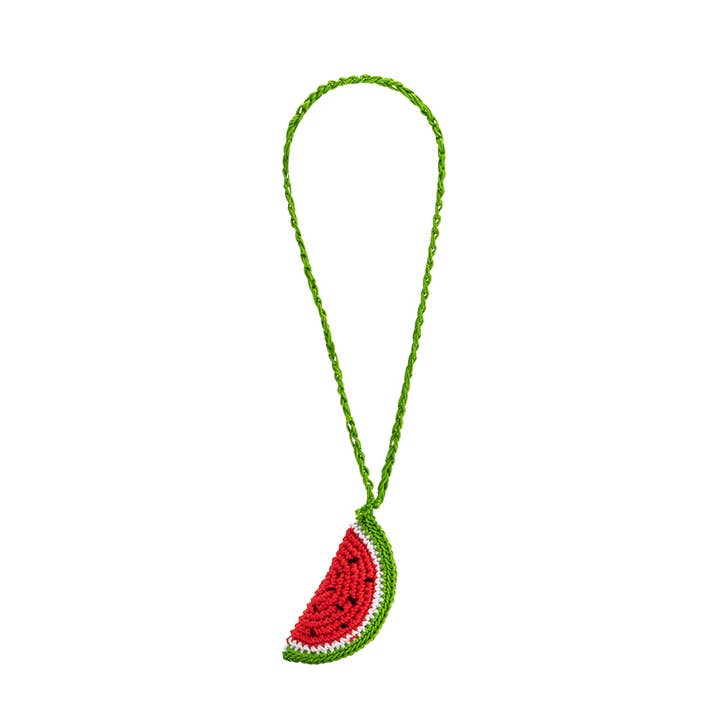 Watermelon Red Crochet Bag Charm-Accessories-Vixen Collection, Day Spa and Women's Boutique Located in Seattle, Washington