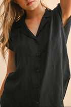 Seabreeze Button Down-Short Sleeves-Vixen Collection, Day Spa and Women's Boutique Located in Seattle, Washington