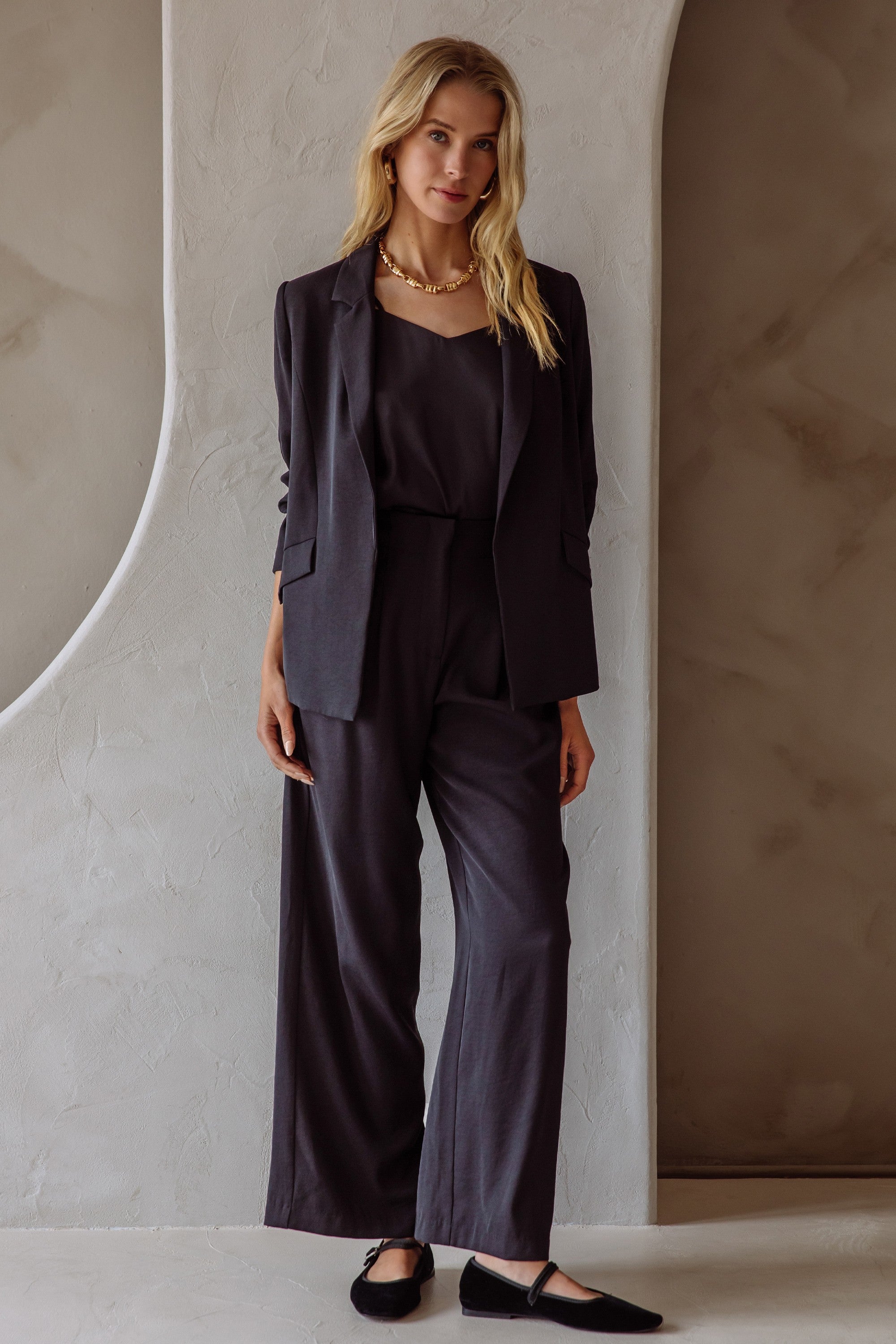 The Modern Gather Blazer-Blazers-Vixen Collection, Day Spa and Women's Boutique Located in Seattle, Washington