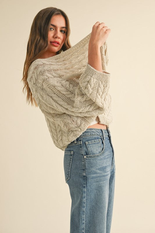 Gentle Thread Cardigan-Sweaters-Vixen Collection, Day Spa and Women's Boutique Located in Seattle, Washington