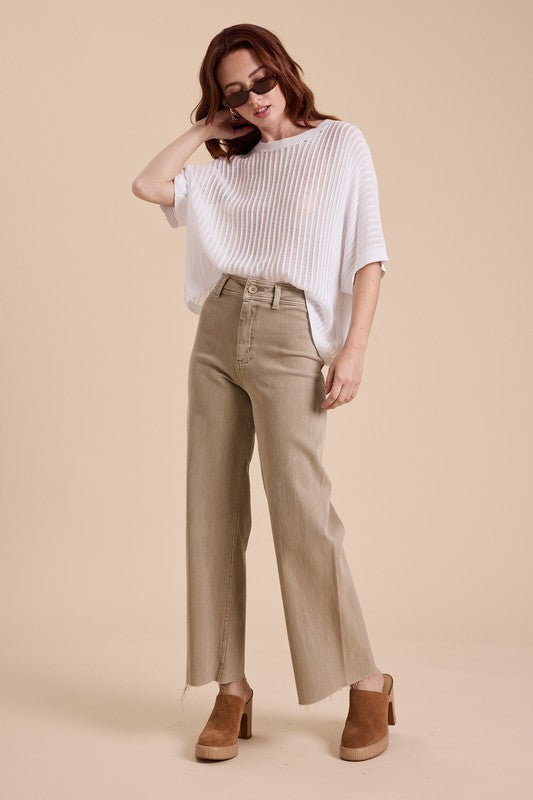 Drift Cotton Wide Leg Jeans-Pants-Vixen Collection, Day Spa and Women's Boutique Located in Seattle, Washington