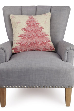 Pink Christmas Tree Hook Pillow-Pillows-Vixen Collection, Day Spa and Women's Boutique Located in Seattle, Washington