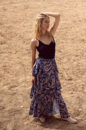 Celestial Drape Maxi Skirt-Skirts-Vixen Collection, Day Spa and Women's Boutique Located in Seattle, Washington