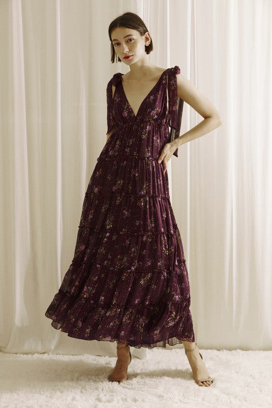 Twilight Bloom Midi Dress-Dresses-Vixen Collection, Day Spa and Women's Boutique Located in Seattle, Washington
