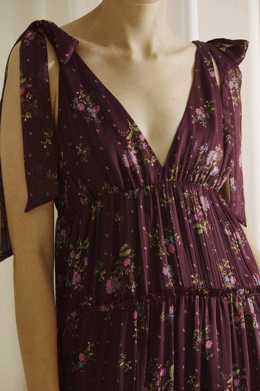 Twilight Bloom Midi Dress-Dresses-Vixen Collection, Day Spa and Women's Boutique Located in Seattle, Washington