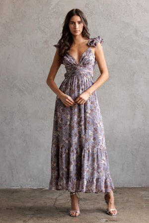 Lavender Haze Midi Dress-Dresses-Vixen Collection, Day Spa and Women's Boutique Located in Seattle, Washington