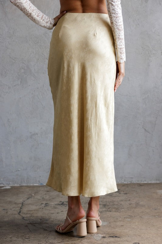 Sunbeam Silk Midi Skirt-Skirts-Vixen Collection, Day Spa and Women's Boutique Located in Seattle, Washington