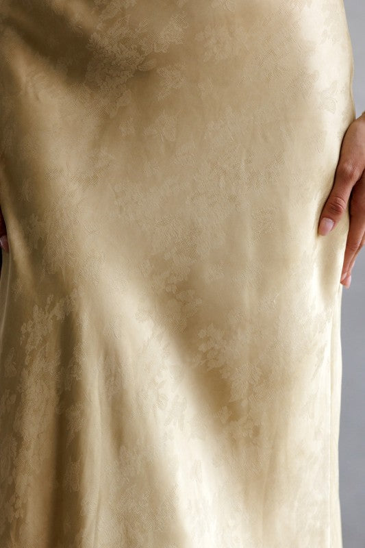 Sunbeam Silk Midi Skirt-Skirts-Vixen Collection, Day Spa and Women's Boutique Located in Seattle, Washington