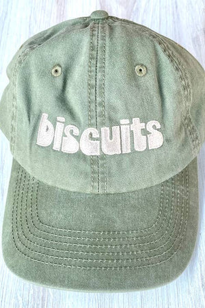 Biscuits Baseball Cap-Hats-Vixen Collection, Day Spa and Women's Boutique Located in Seattle, Washington