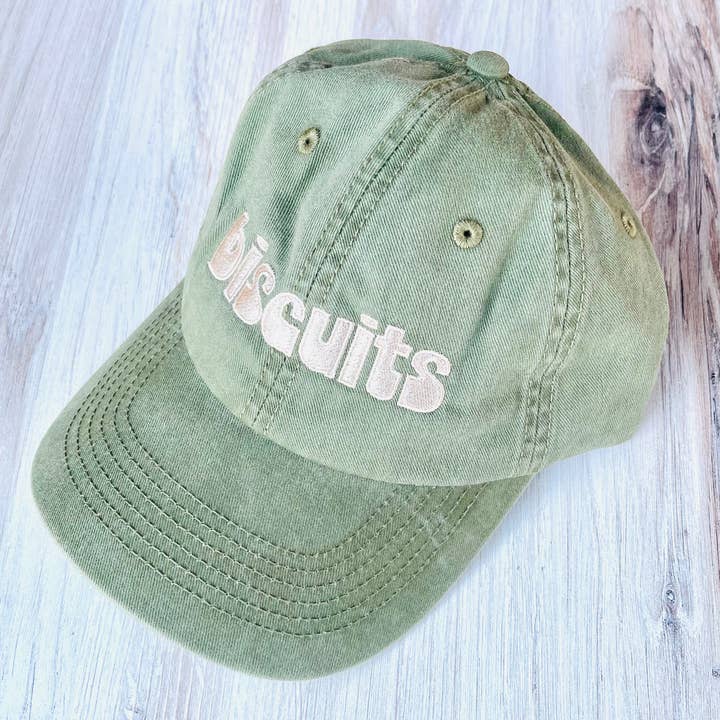 Biscuits Baseball Cap-Hats-Vixen Collection, Day Spa and Women's Boutique Located in Seattle, Washington