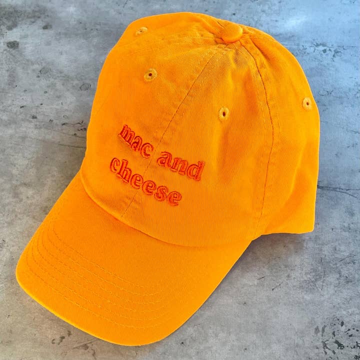Mac & Cheese Baseball Cap-Hats-Vixen Collection, Day Spa and Women's Boutique Located in Seattle, Washington