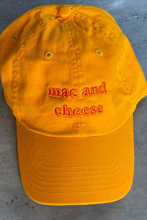 Mac & Cheese Baseball Cap-Hats-Vixen Collection, Day Spa and Women's Boutique Located in Seattle, Washington