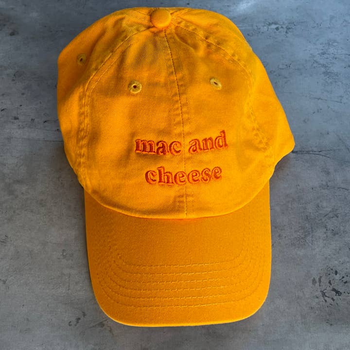 Mac & Cheese Baseball Cap-Hats-Vixen Collection, Day Spa and Women's Boutique Located in Seattle, Washington