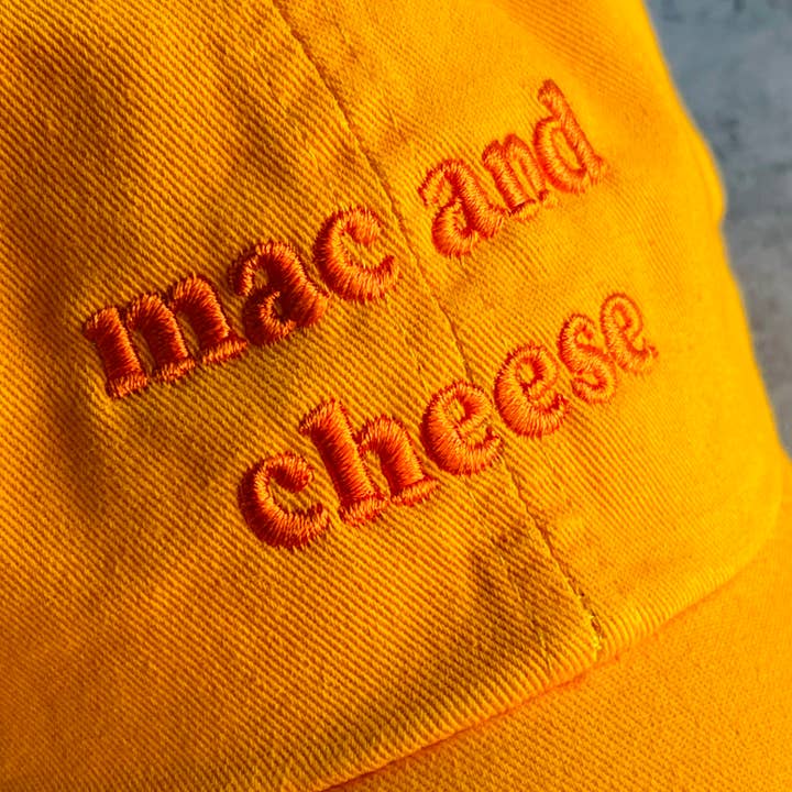 Mac & Cheese Baseball Cap-Hats-Vixen Collection, Day Spa and Women's Boutique Located in Seattle, Washington