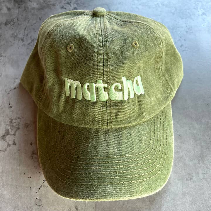 Matcha Baseball Cap-Hats-Vixen Collection, Day Spa and Women's Boutique Located in Seattle, Washington