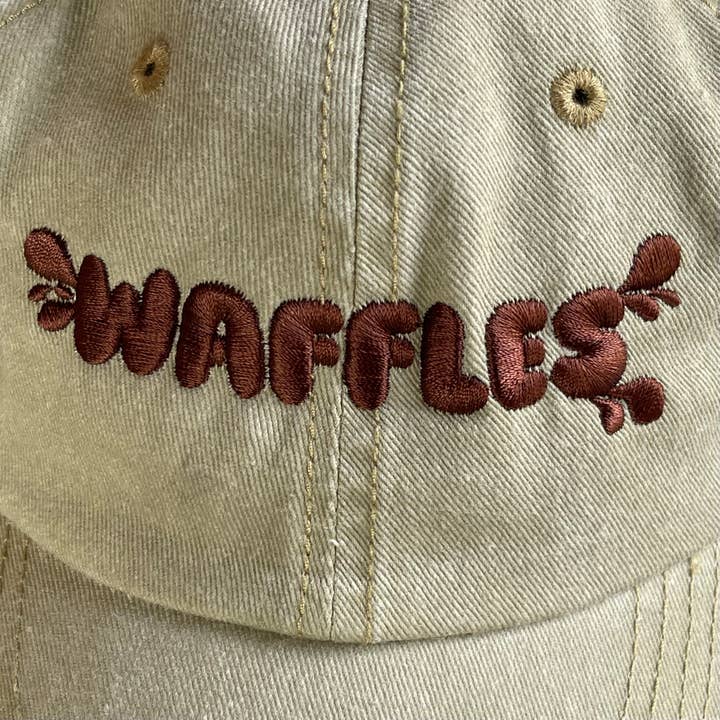 Waffles Baseball Cap-Hats-Vixen Collection, Day Spa and Women's Boutique Located in Seattle, Washington