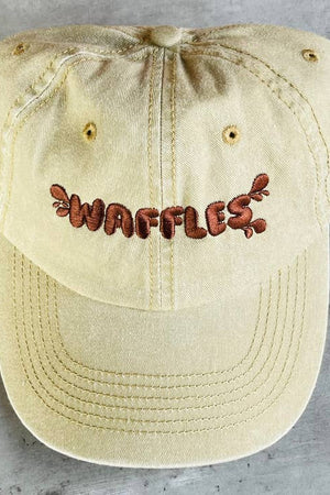 Waffles Baseball Cap-Hats-Vixen Collection, Day Spa and Women's Boutique Located in Seattle, Washington
