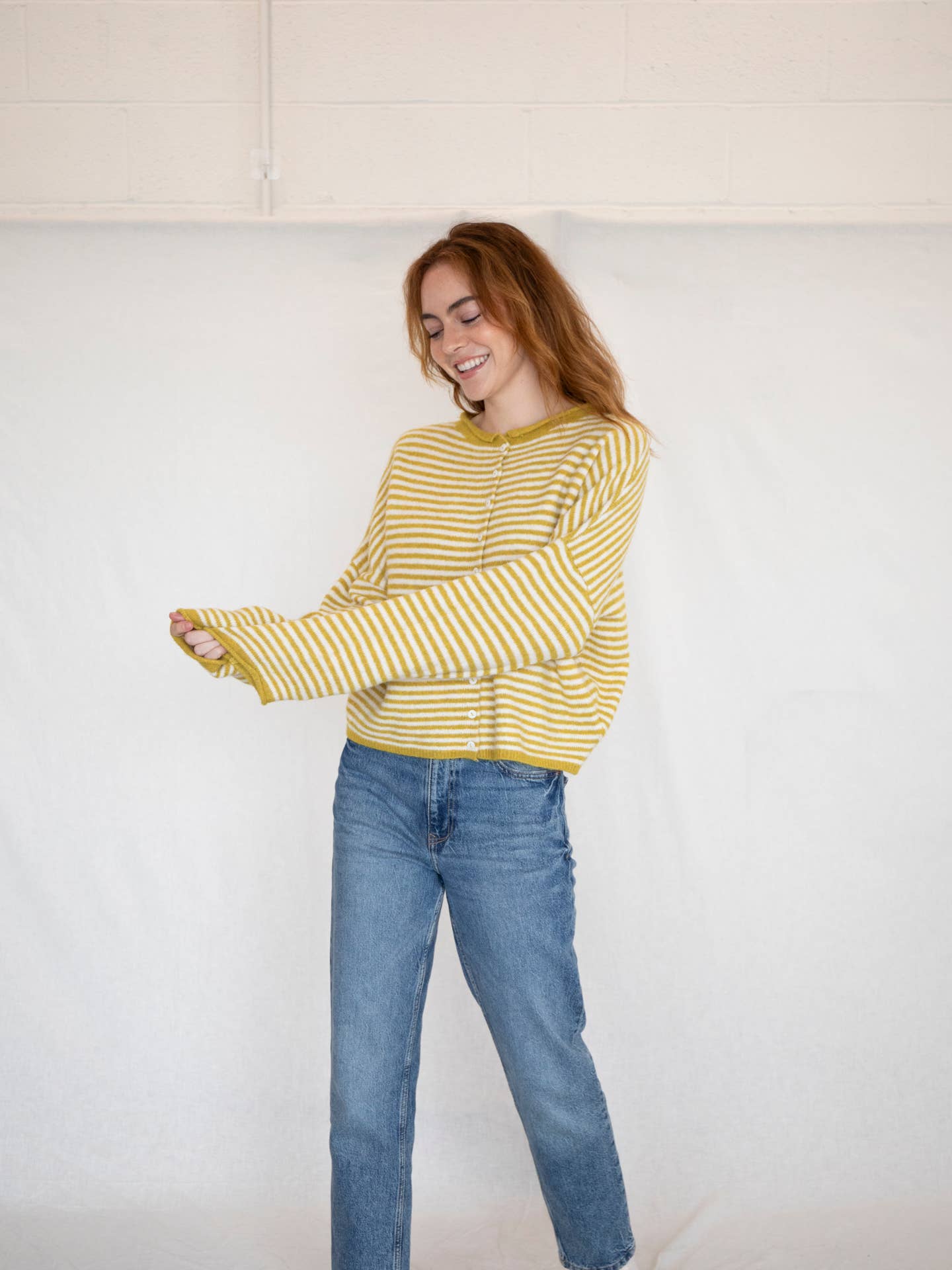 THE Striped Cardigan-Sweaters-Vixen Collection, Day Spa and Women's Boutique Located in Seattle, Washington