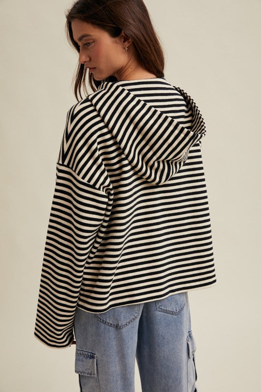 Midnight Tide Zip Up-Sweatshirts-Vixen Collection, Day Spa and Women's Boutique Located in Seattle, Washington